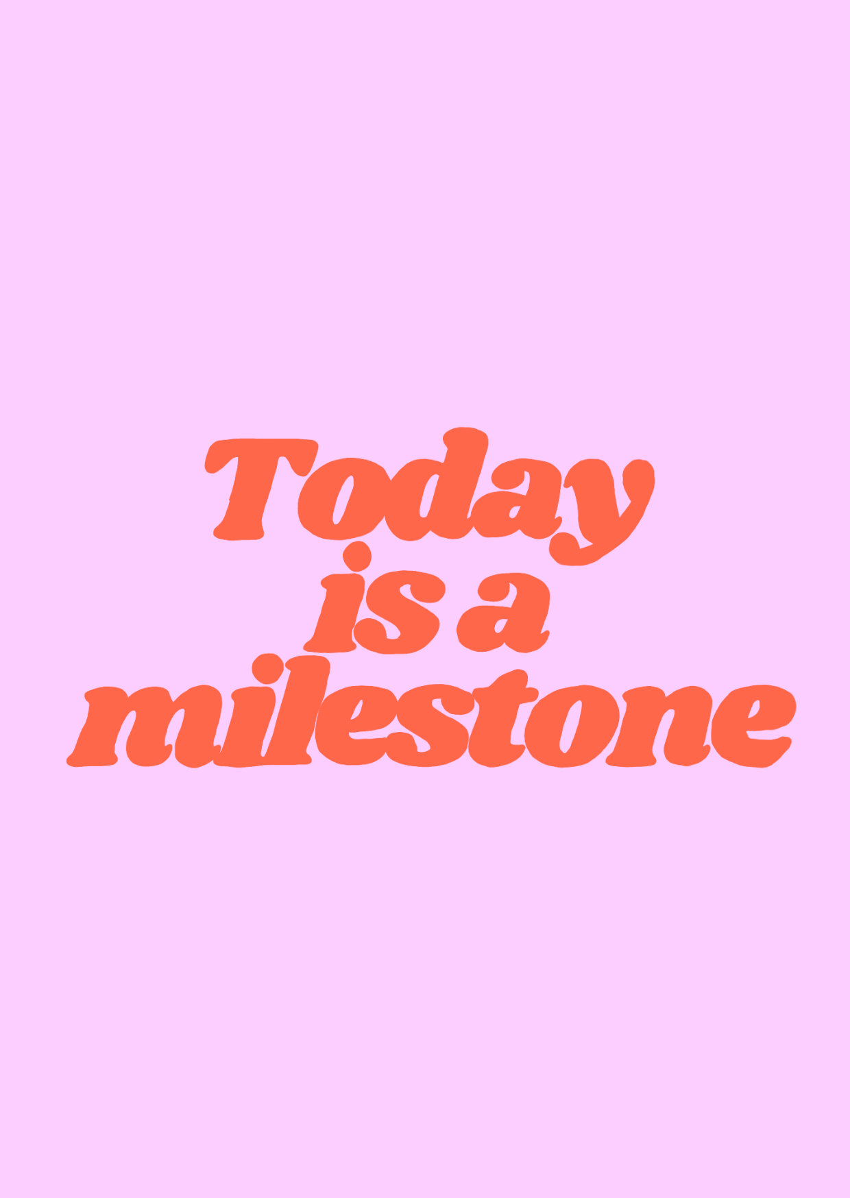 Today Is a Milestone